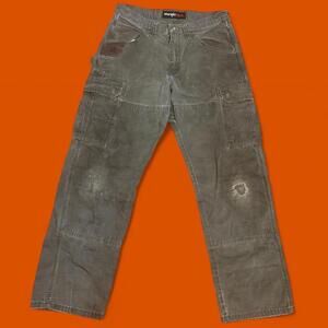 Wrangler Men's Brown and Tan Trousers